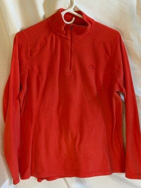The North Face Women’s Orange Quarter-Zip Fleece